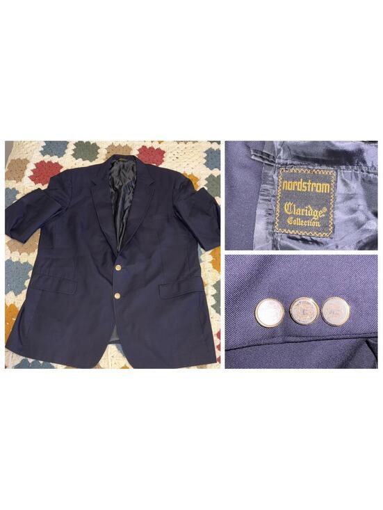 Nordstrom Other - Nordstrom Claridge Collection Super 100s Pure Wool Men's 50L Blazer Jacket